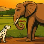 An elephant and a dog became pregnant